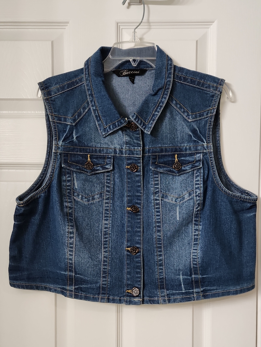 Sleeveless Denim Vest